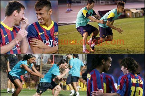 内马尔和梅西双人组合(内马尔和梅西组合视频)